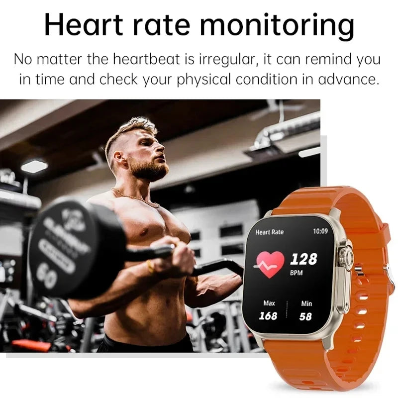 Smart Watch for Men – 2.01" HD Display, Bluetooth Call, Fitness & Health Tracking, 100+ Sports Modes, Android & iOS Compatible