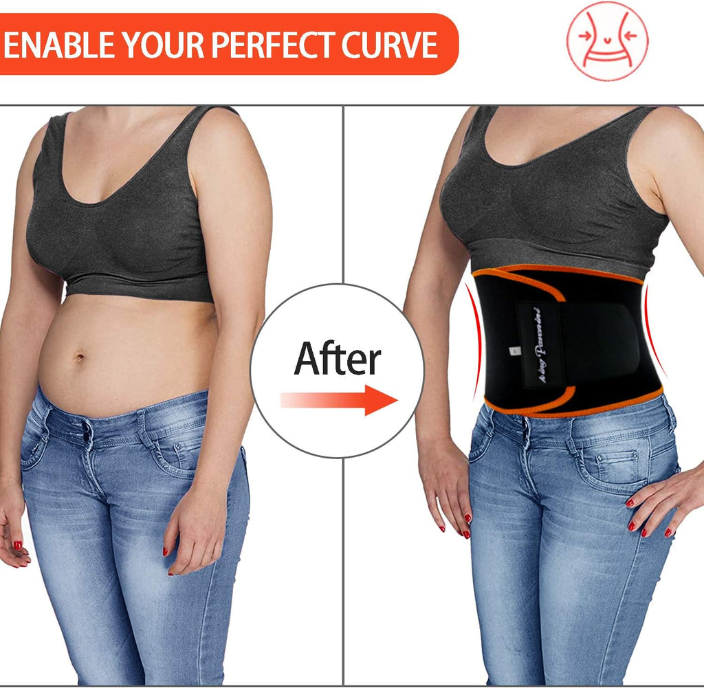 Waist Trainer Sweat Belt – Adjustable Workout Waist Belt for Men & Women, Fitness & Exercise Support