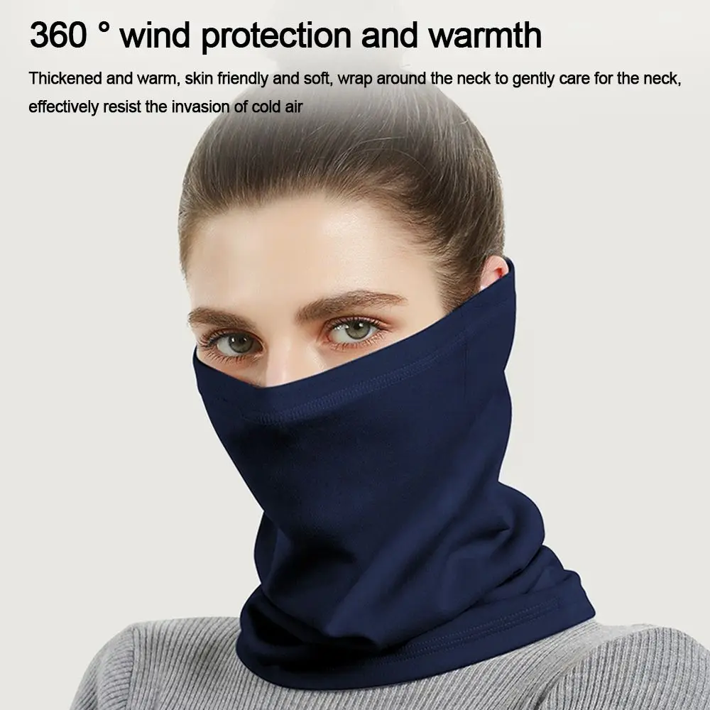 Unisex Thermal Winter Neck Warmer – Soft Velvet Windproof Face Cover for Men & Women