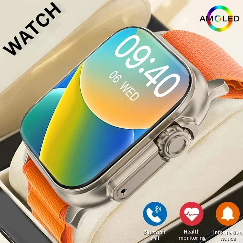 Smart Watch for Men – 2.01" HD Display, Bluetooth Call, Fitness & Health Tracking, 100+ Sports Modes, Android & iOS Compatible